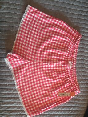 Coquette Lounge Shorts with Lace Trim